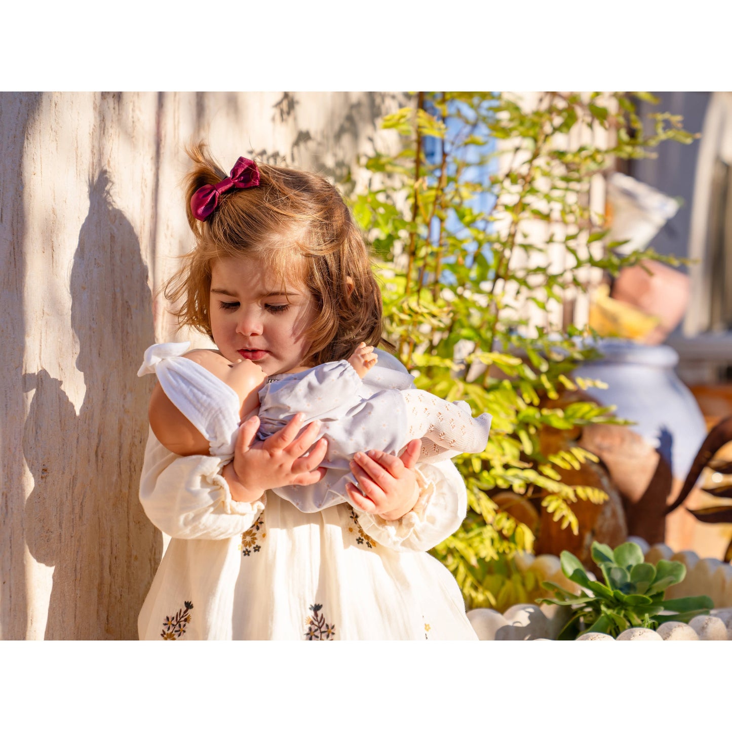 Alex & Sonia doll - Floral blouse and tights - Paola Reina