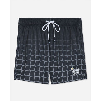 Black hockey net mesh shorts