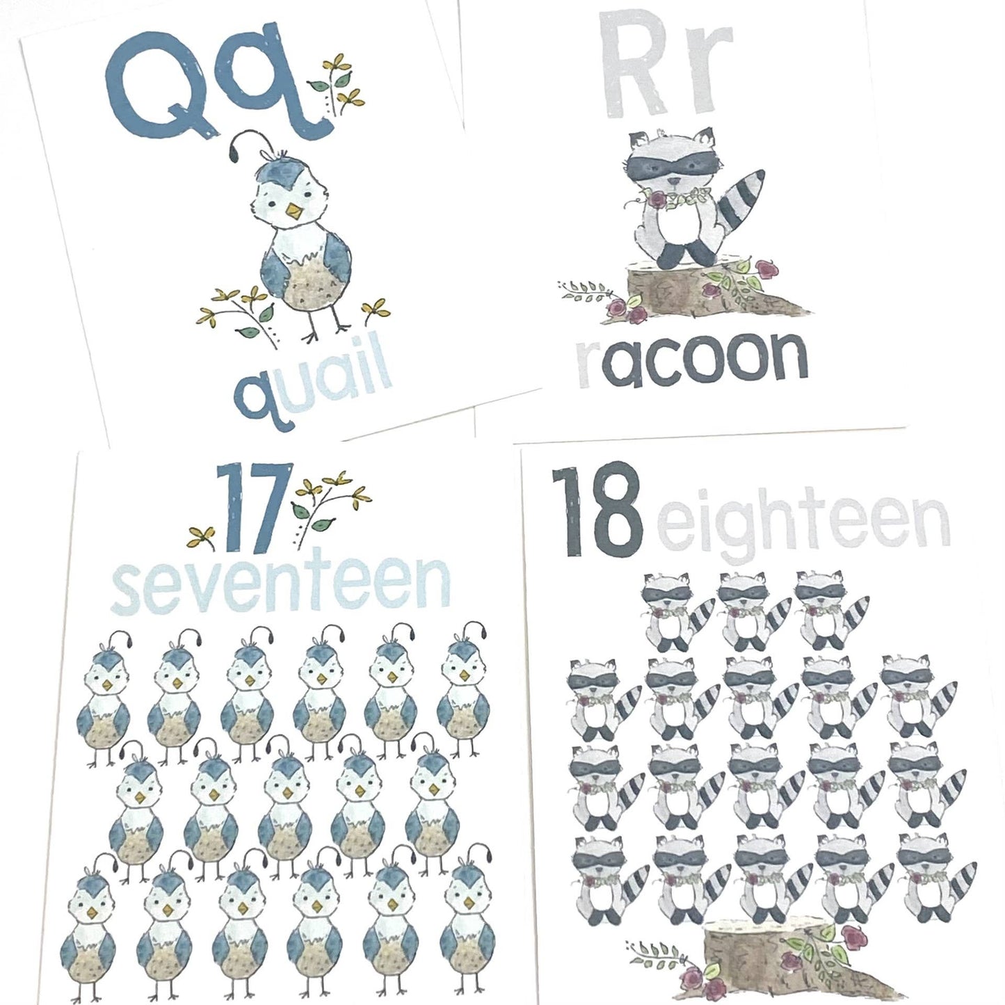 ABC & 123 Flashcards for Kids