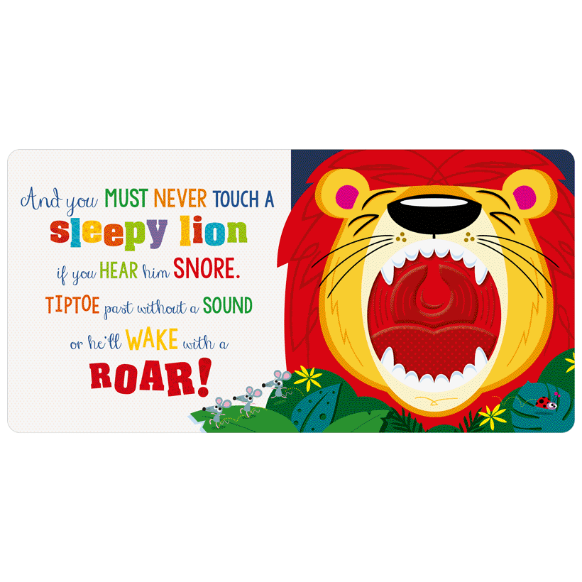Board Book Never Touch a Sleepy Lion!
