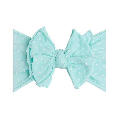 Baby Bling® Shabby Dot FAB-BOW-LOUS® soft nylon bow headband