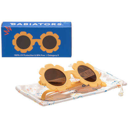 Sweet Sunflower Kid and Baby Sunglasses with Amber Lens