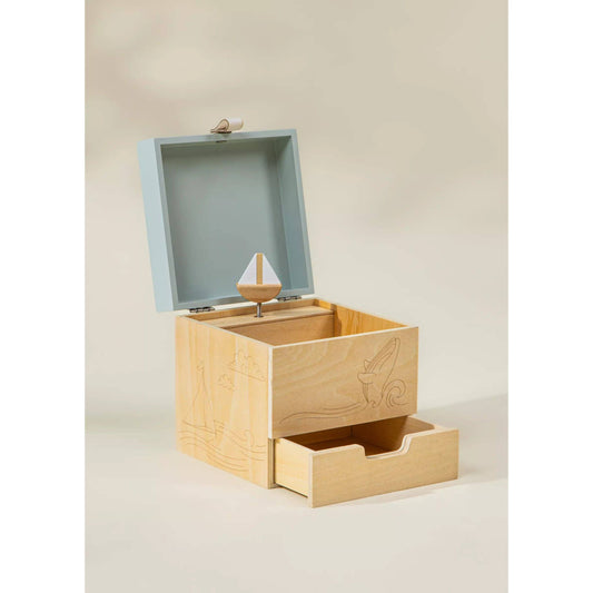 Wooden Musical Souvenir Box - Ocean