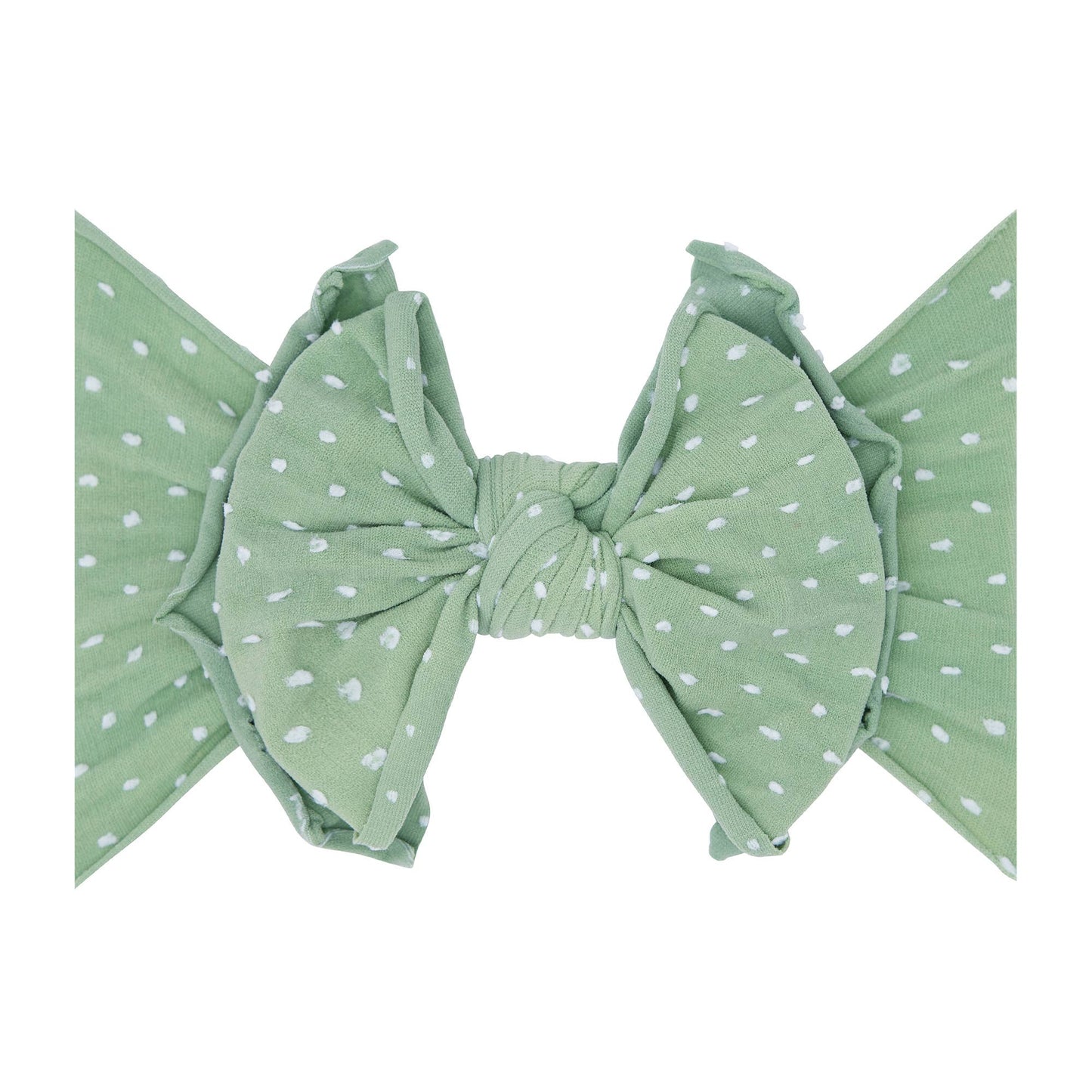 Baby Bling® Shabby Dot FAB-BOW-LOUS® soft nylon bow headband