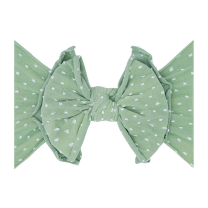 Baby Bling® Shabby Dot FAB-BOW-LOUS® soft nylon bow headband