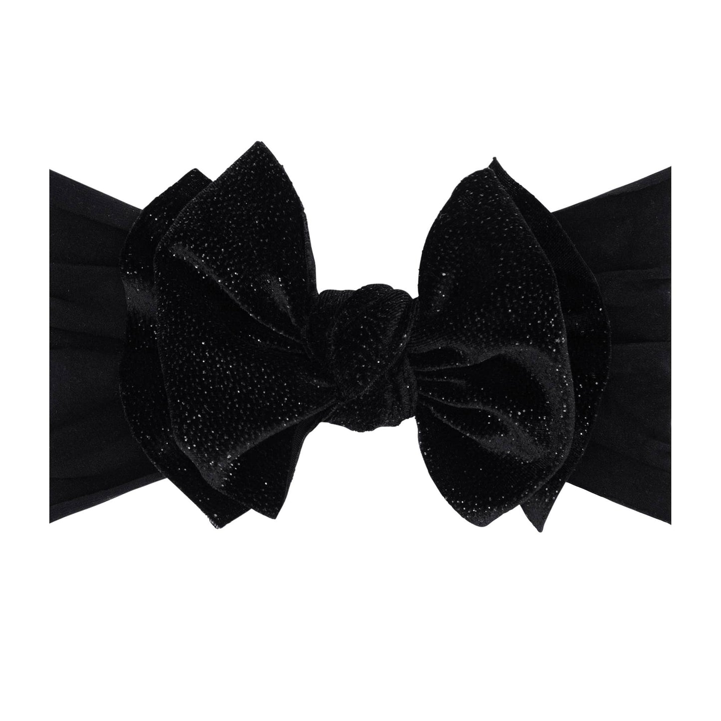 Baby Bling® Velvet FAB® soft nylon headband with velvet bow