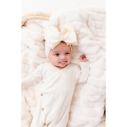 Baby Bling® Faux Silk Big Classic Bow on soft nylon headband