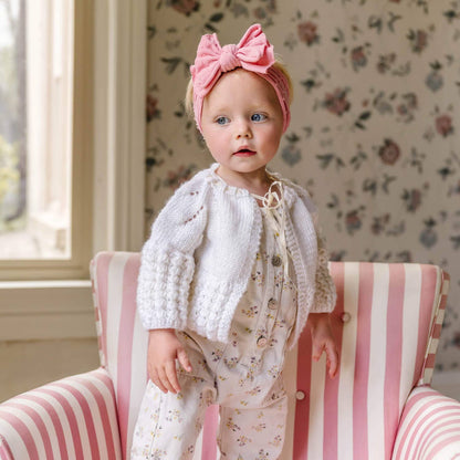 Baby Bling® Shabby Dot FAB-BOW-LOUS® soft nylon bow headband