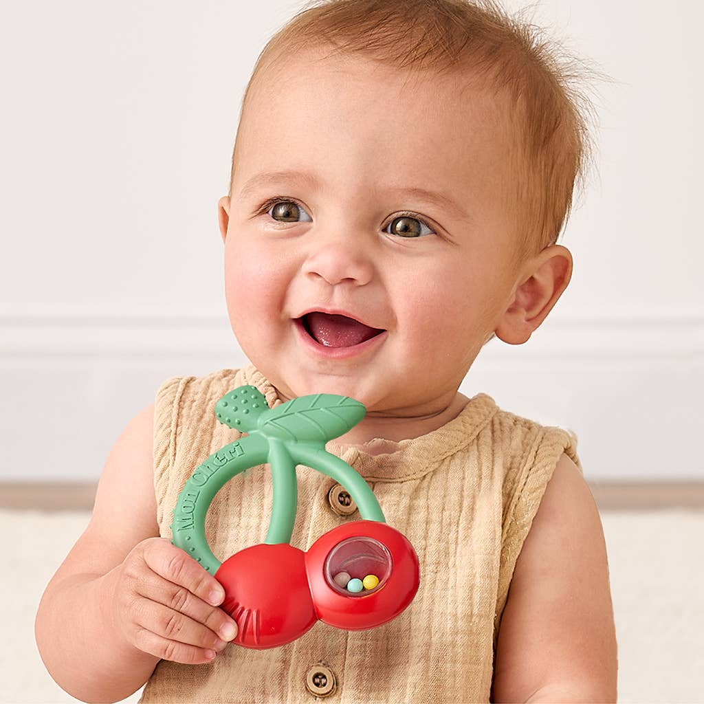 "NEW" Bitzy Shake™ - Silicone Teether with Rattle