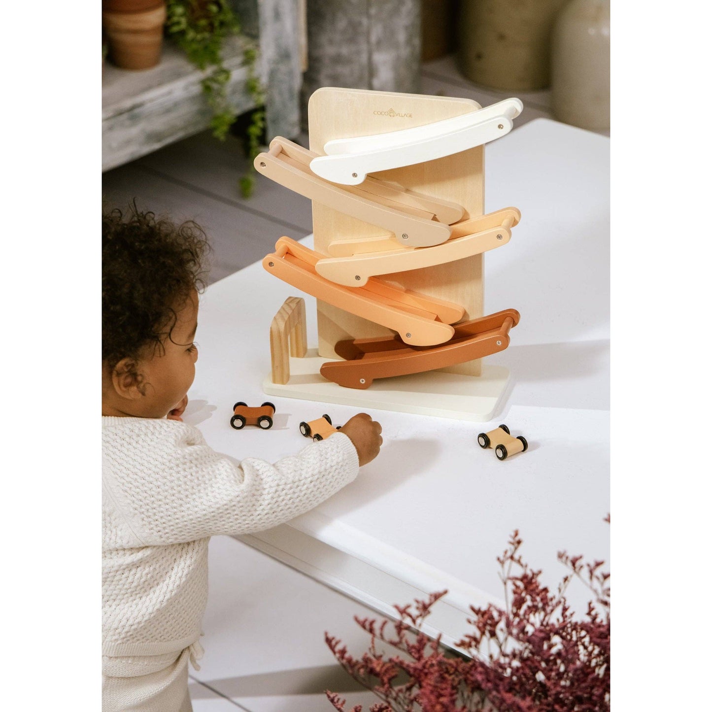 Wooden Car Glidder Track