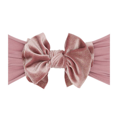 Baby Bling® Velvet FAB® soft nylon headband with velvet bow