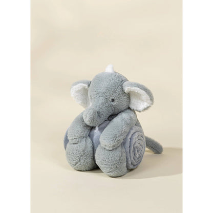 Elephant Plush Toy Snuggling Blanket