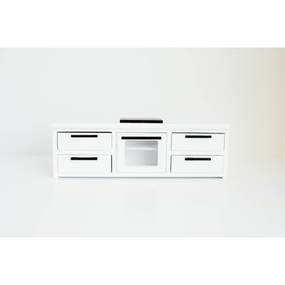 Dollhouse Straight Kitchen Base Cabinets Cooktop Oven White