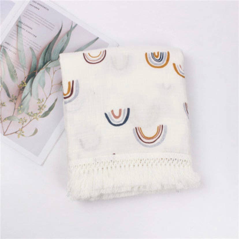 Annie & Charles® patterned muslin blanket