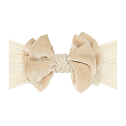 Baby Bling® Velvet FAB® soft nylon headband with velvet bow