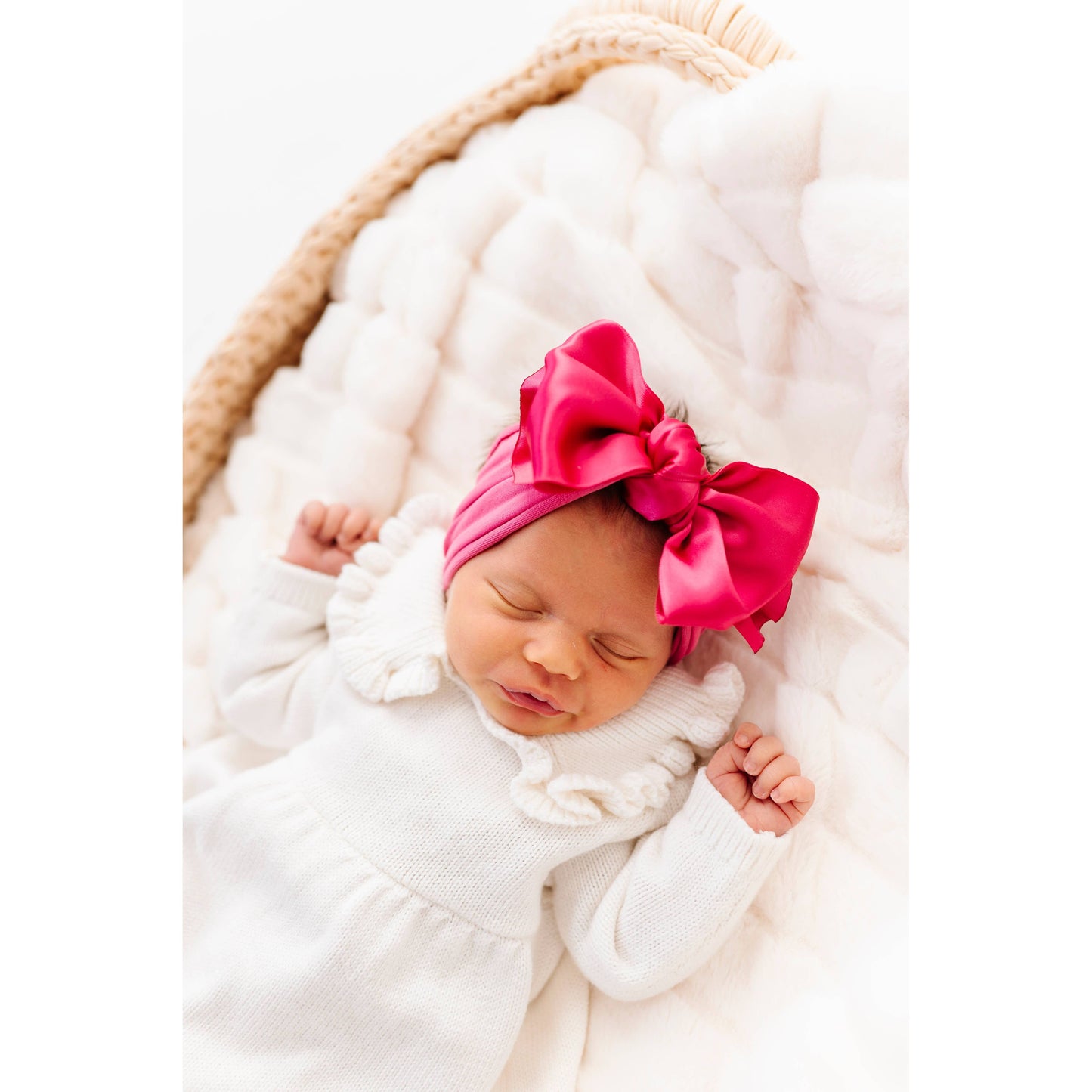 Baby Bling® Satin FAB® soft nylon headband with satin bow