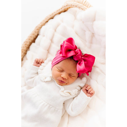 Baby Bling® Satin FAB® soft nylon headband with satin bow