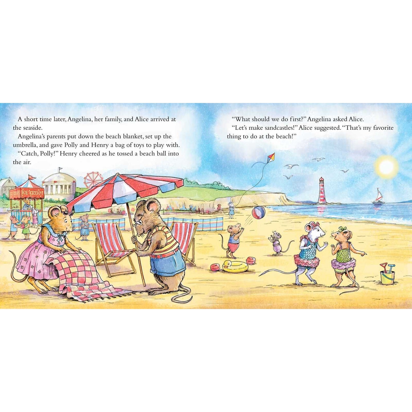 Angelina Ballerina by the Sea by Katharine Holabird