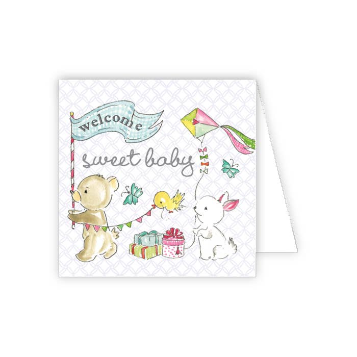 Welcome Sweet Baby  Animal Parade Enclosure Card