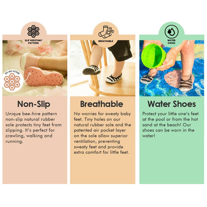 Komuello first walker baby sock shoes-Sneakers - Pink