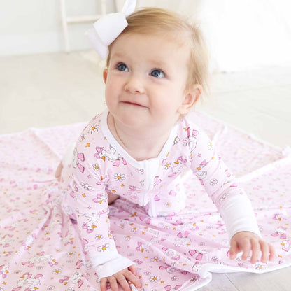 Silly Goose Convertible Zip Romper | Pink