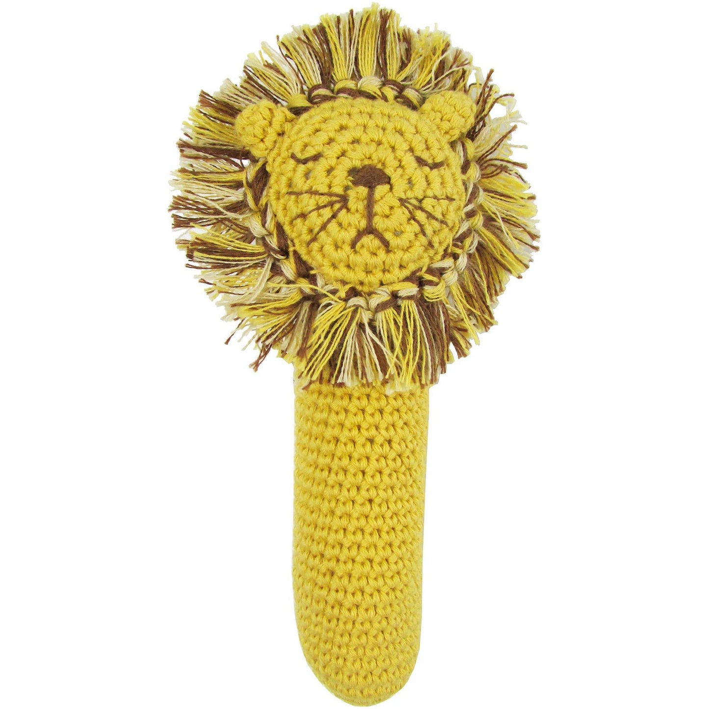 Crochet Leo Lion Stick Rattle