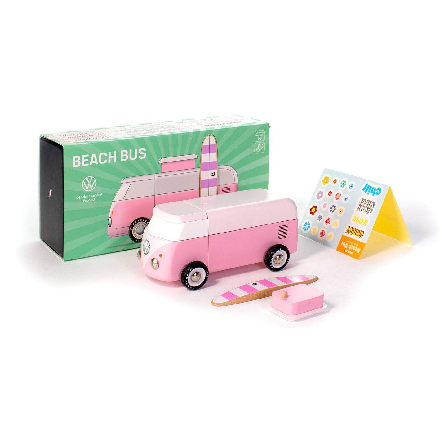 VW Beach Bus Pink
