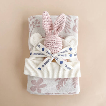 Floral Blanket Organic Cotton Baby Decor Gift Spring Summer