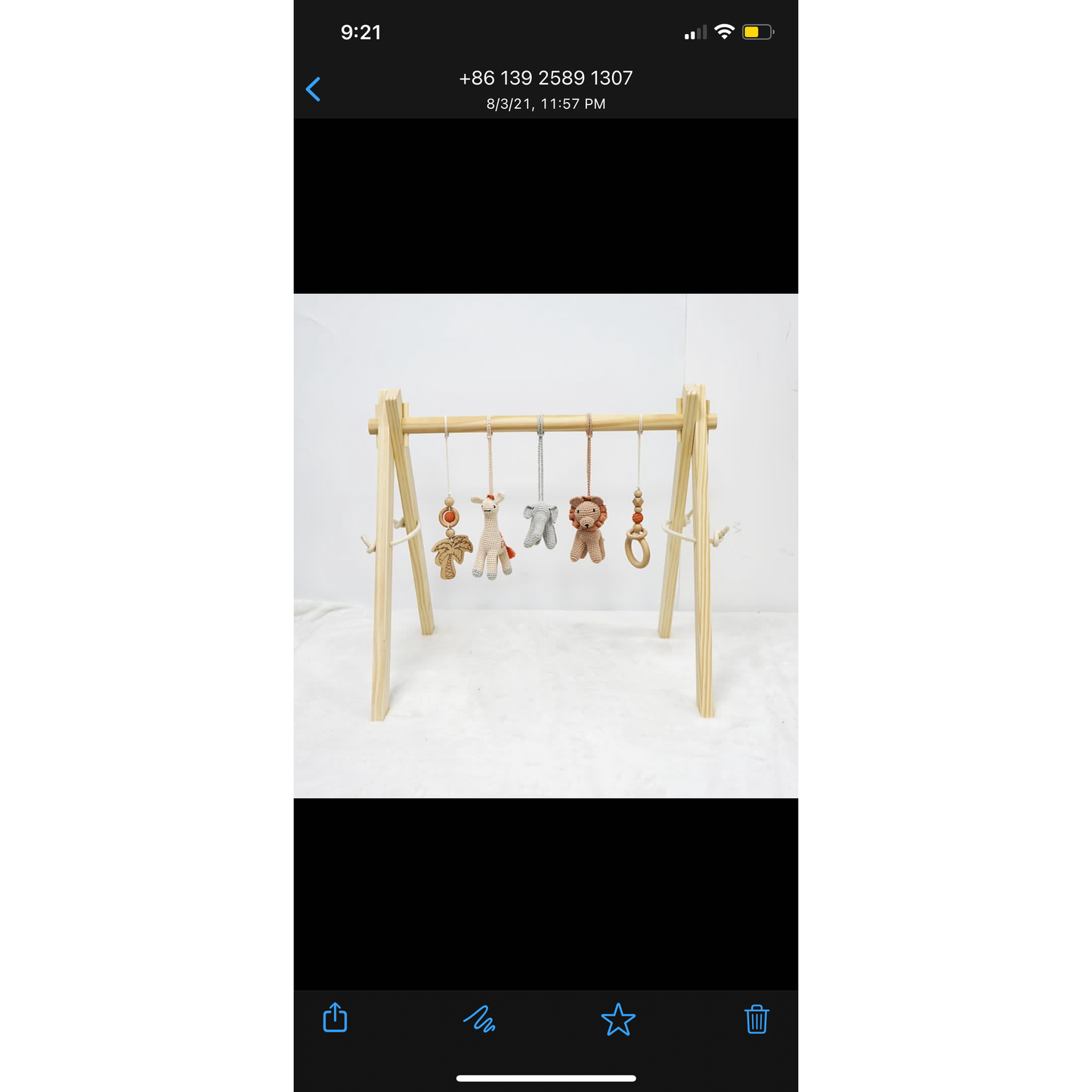 Safari Crochet Play Gym Set