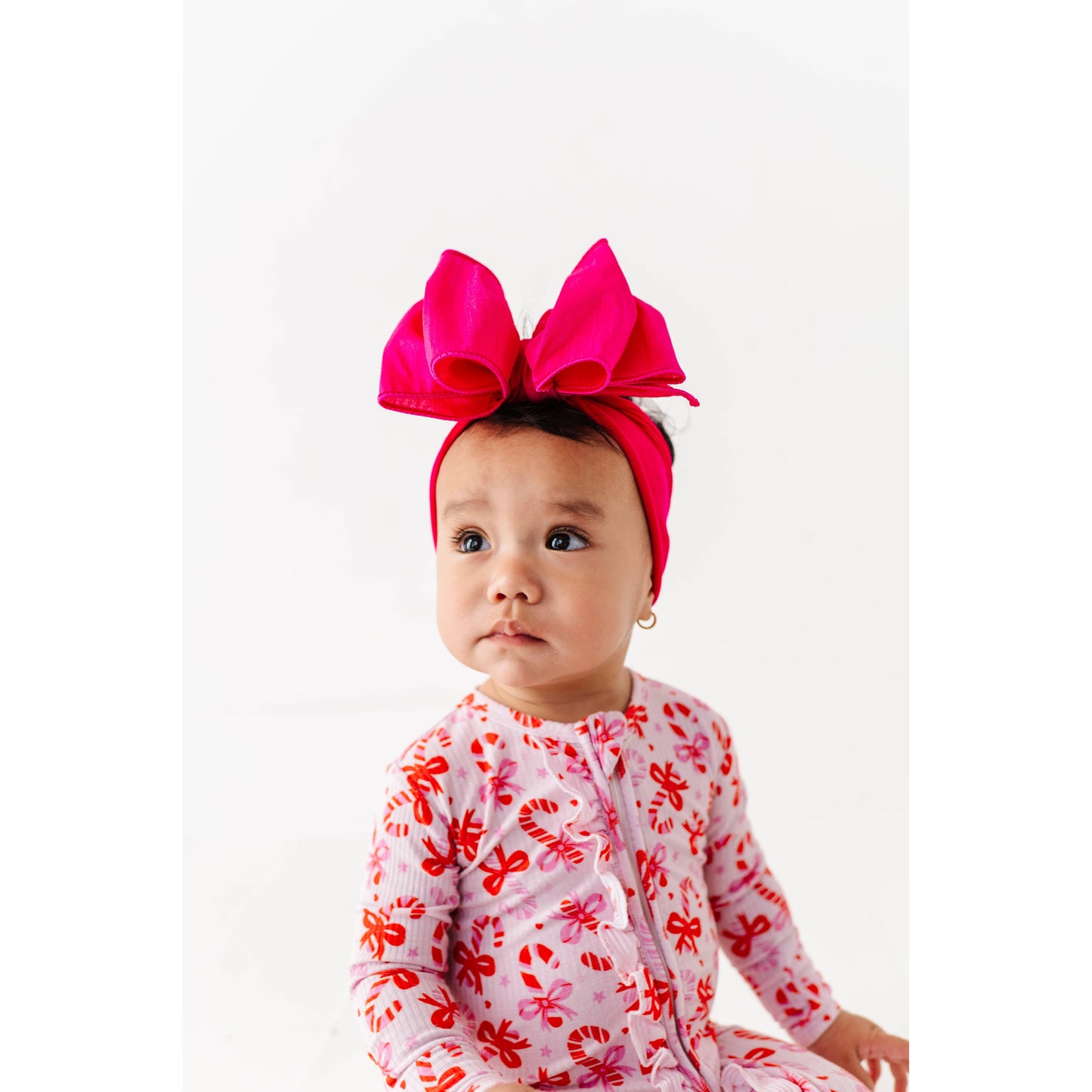 Baby Bling® Faux Silk Big Classic Bow on soft nylon headband
