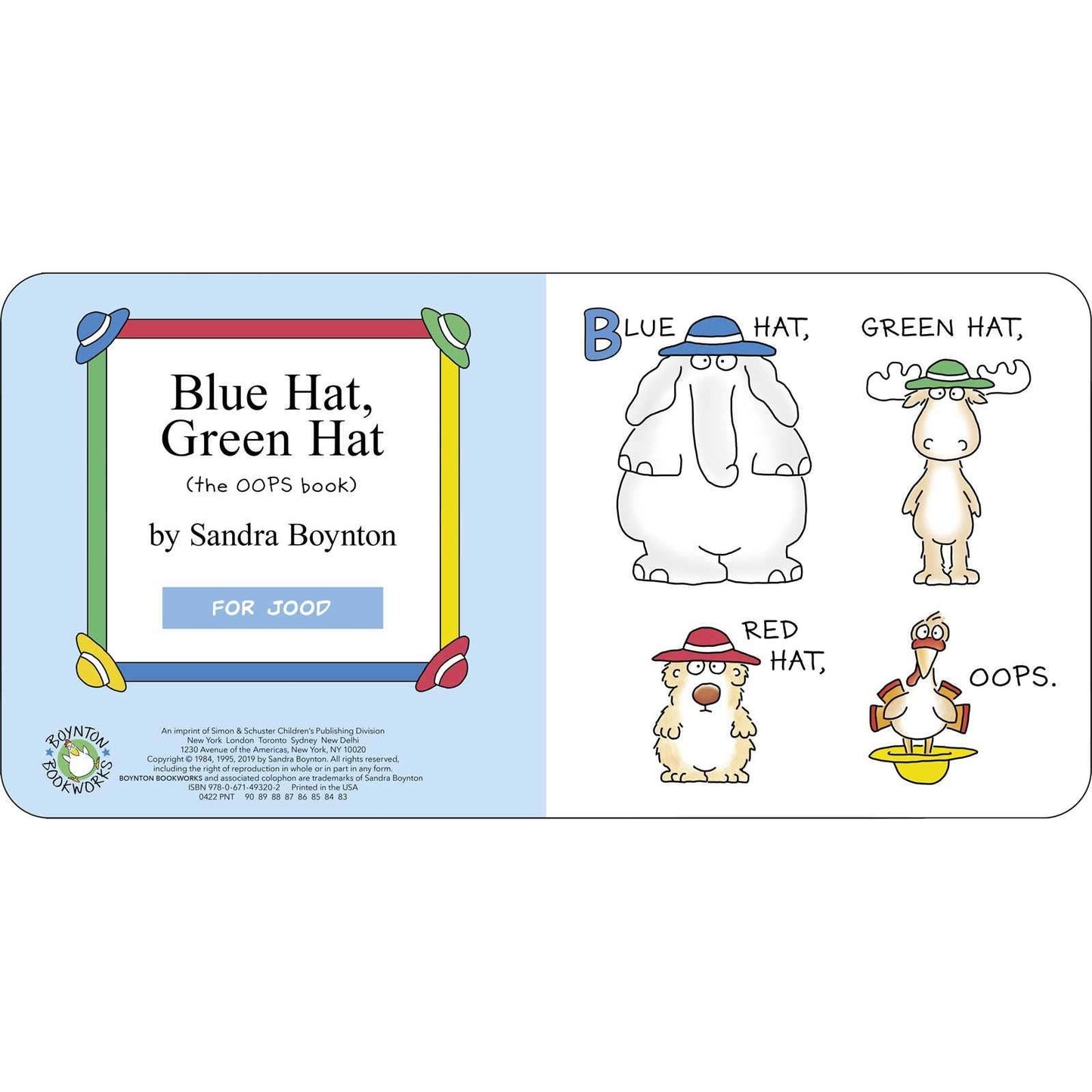 Blue Hat, Green Hat by Sandra Boynton