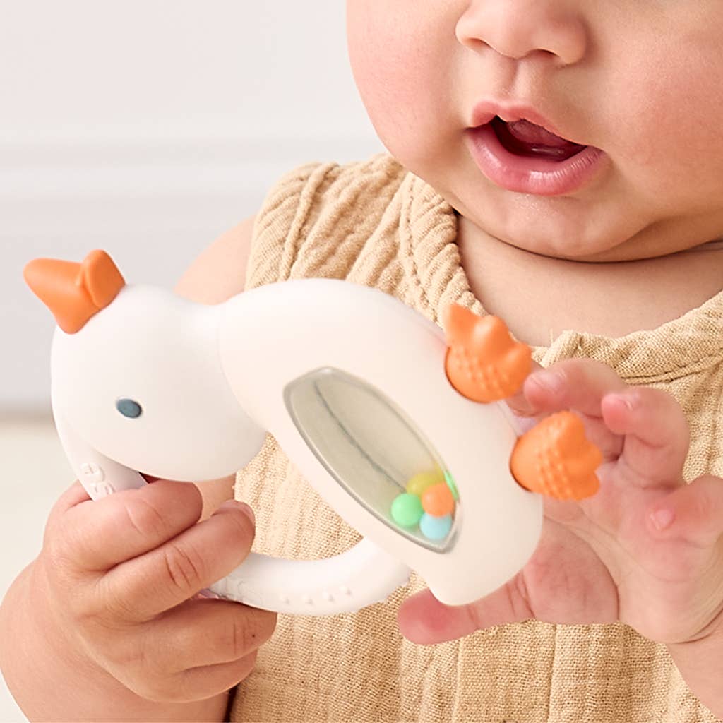 "NEW" Bitzy Shake™ - Silicone Teether with Rattle