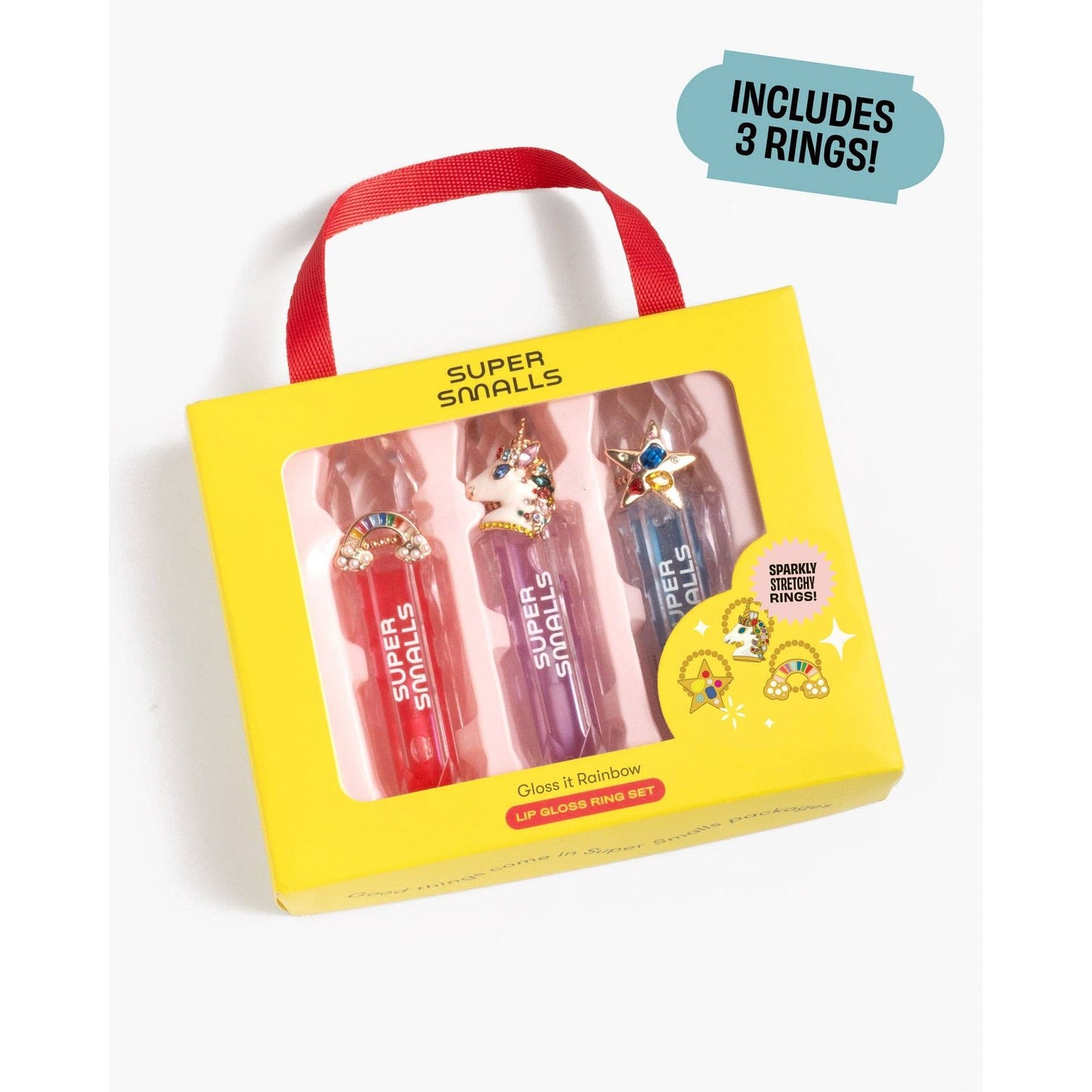 Gloss It Rainbow Lip Gloss Ring Set