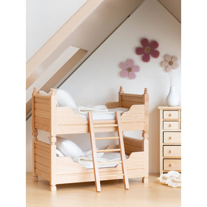 Dollhouse Edin Convertible Twin Bunk Beds | Natural Wood