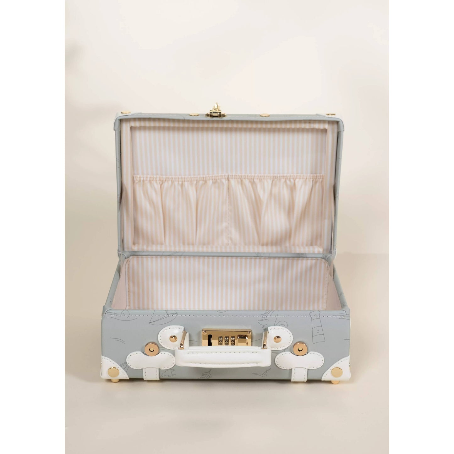 Vegan Leather Play Suitcase - Ocean