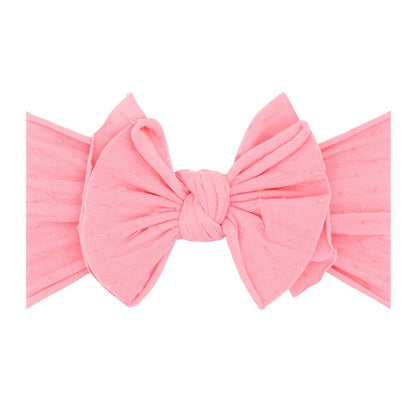 Baby Bling® Shabby Dot FAB-BOW-LOUS® soft nylon bow headband