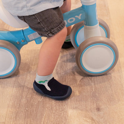 Komuello first walker baby sock shoes - Navy Dash