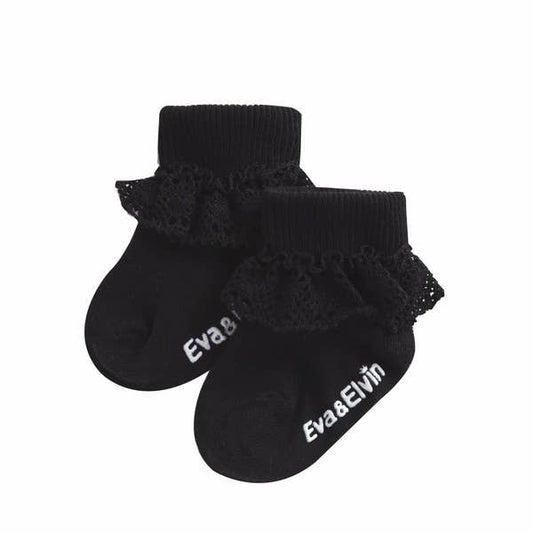 Frill Ankle Socks - Classic Black