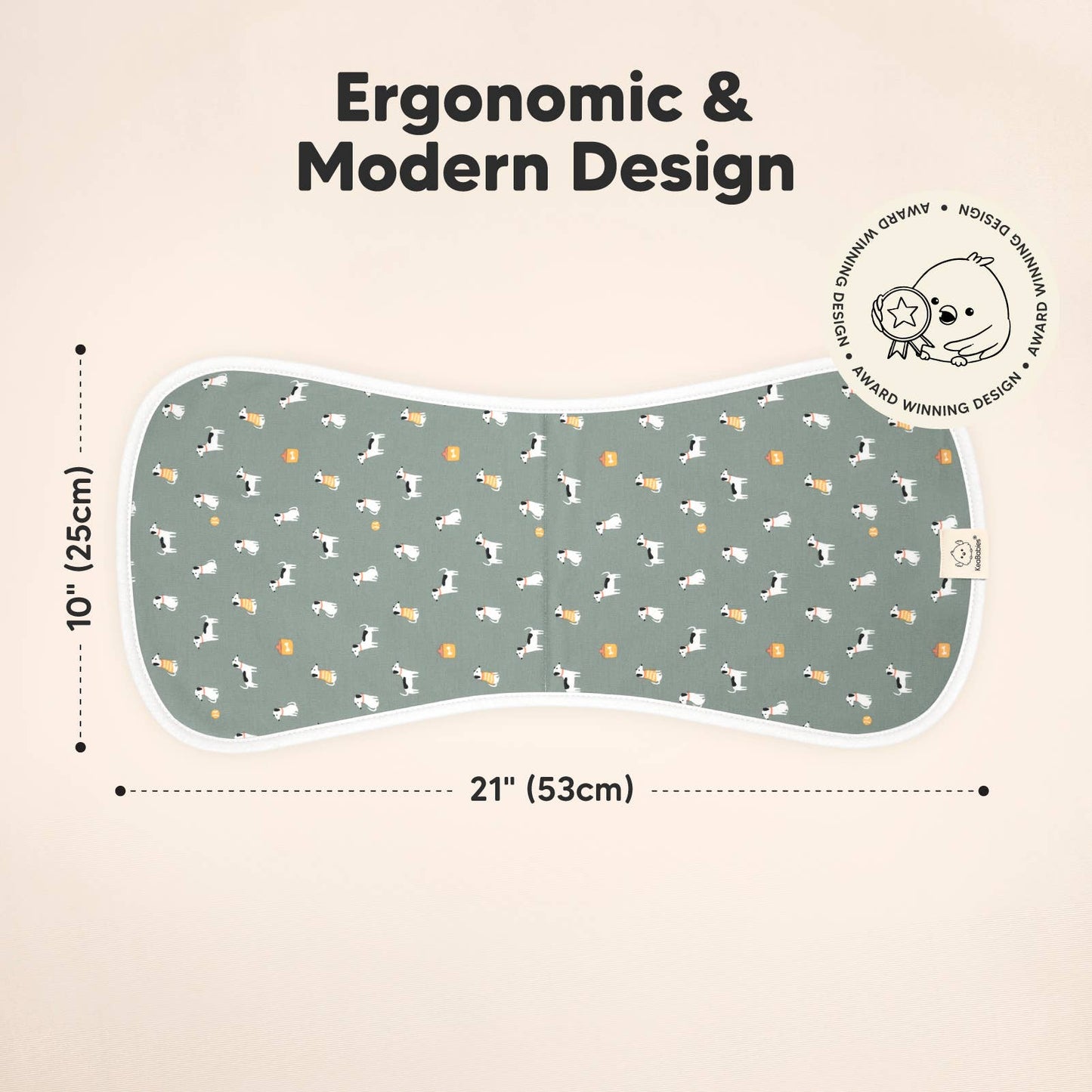 KeaBabies 5-Pack Urban Burp Cloths