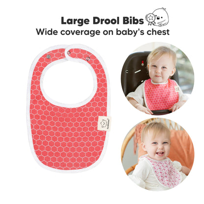8-pack Urban Drool Bibs for Teething Baby Boys and Girls