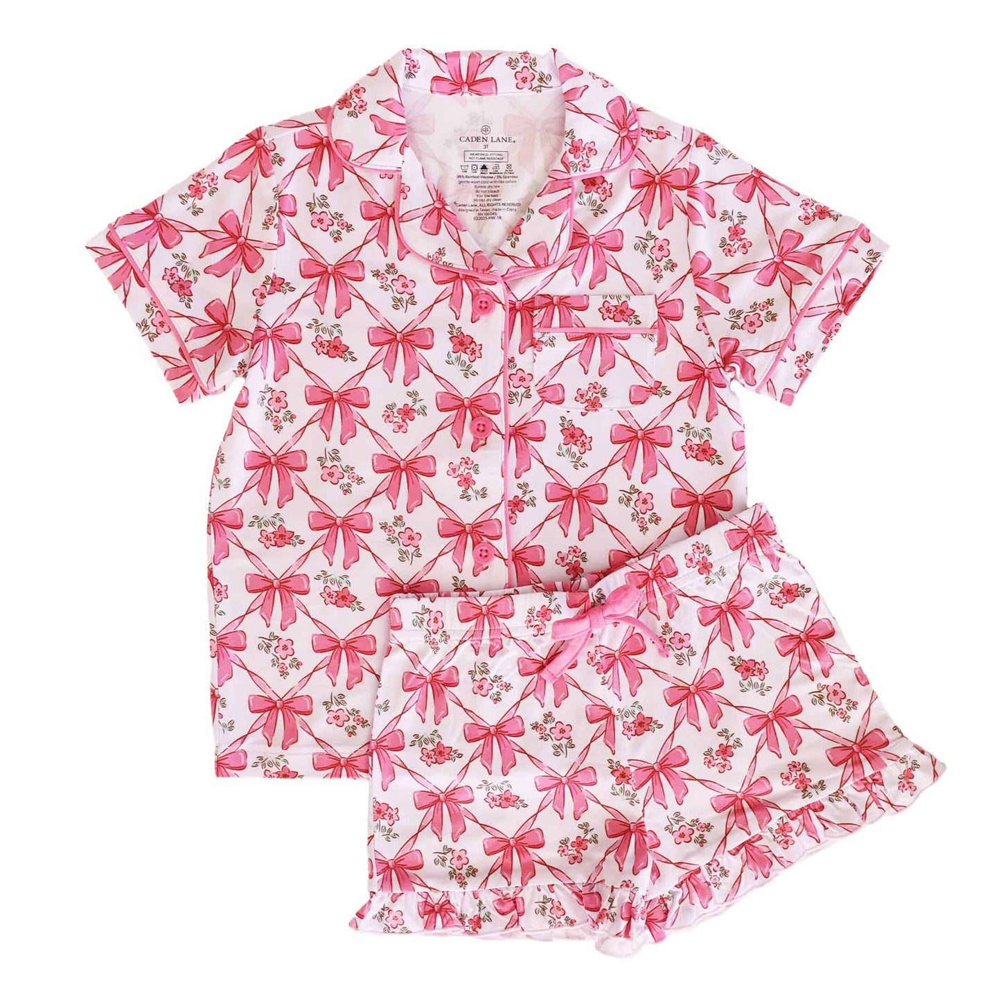 Two Piece Short Lounge Set | Bow Besties