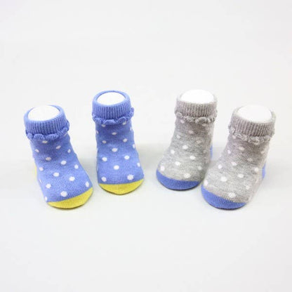 Baby Socks Set (6 Pairs) - Polka Dots