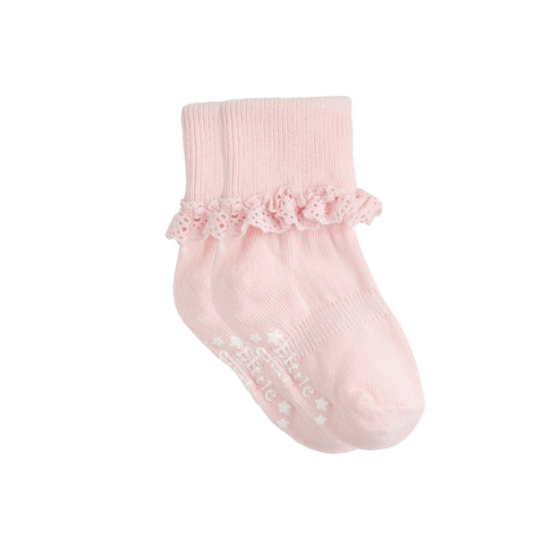 Frilly Non-Slip Stay-On Baby and Toddler Socks