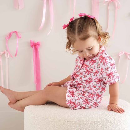 Two Piece Short Lounge Set | Bow Besties