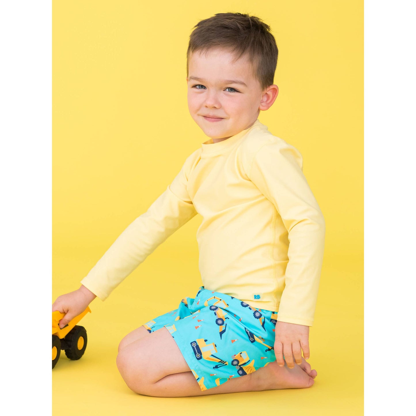 Boys Under Construction Swim Trunks