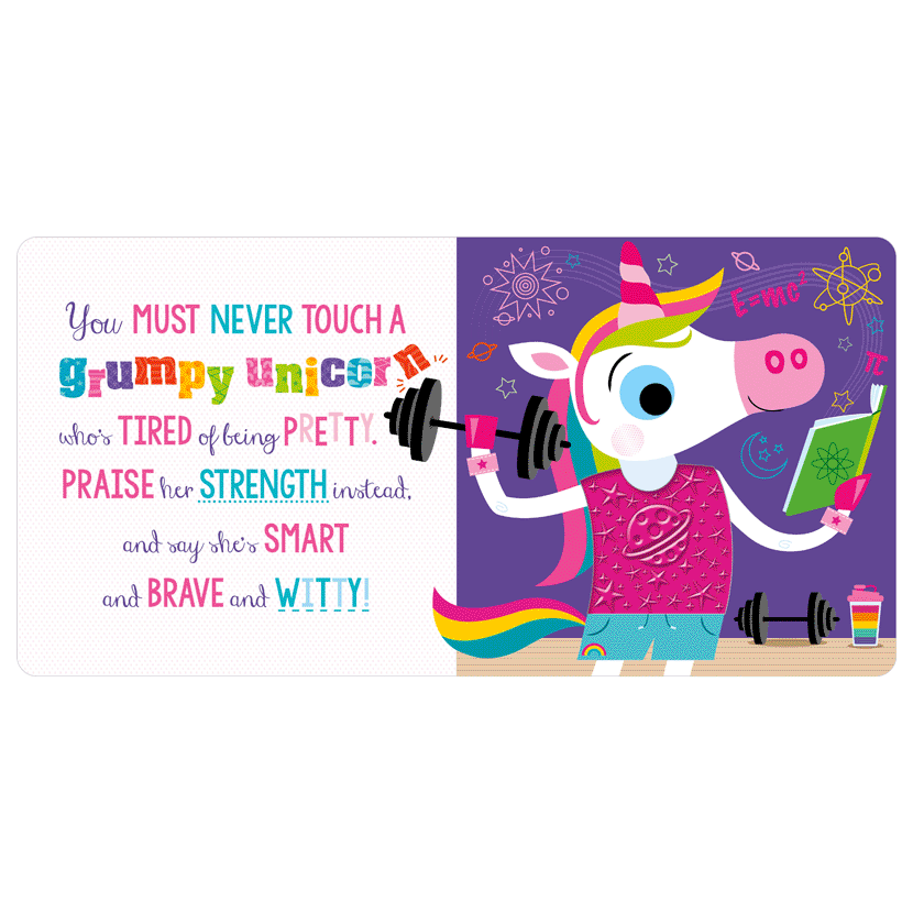 Board Book Never Touch a Grumpy Unicorn!