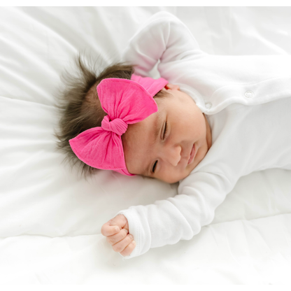 Baby Bling® Itty Bitty Knot small soft nylon bow headband