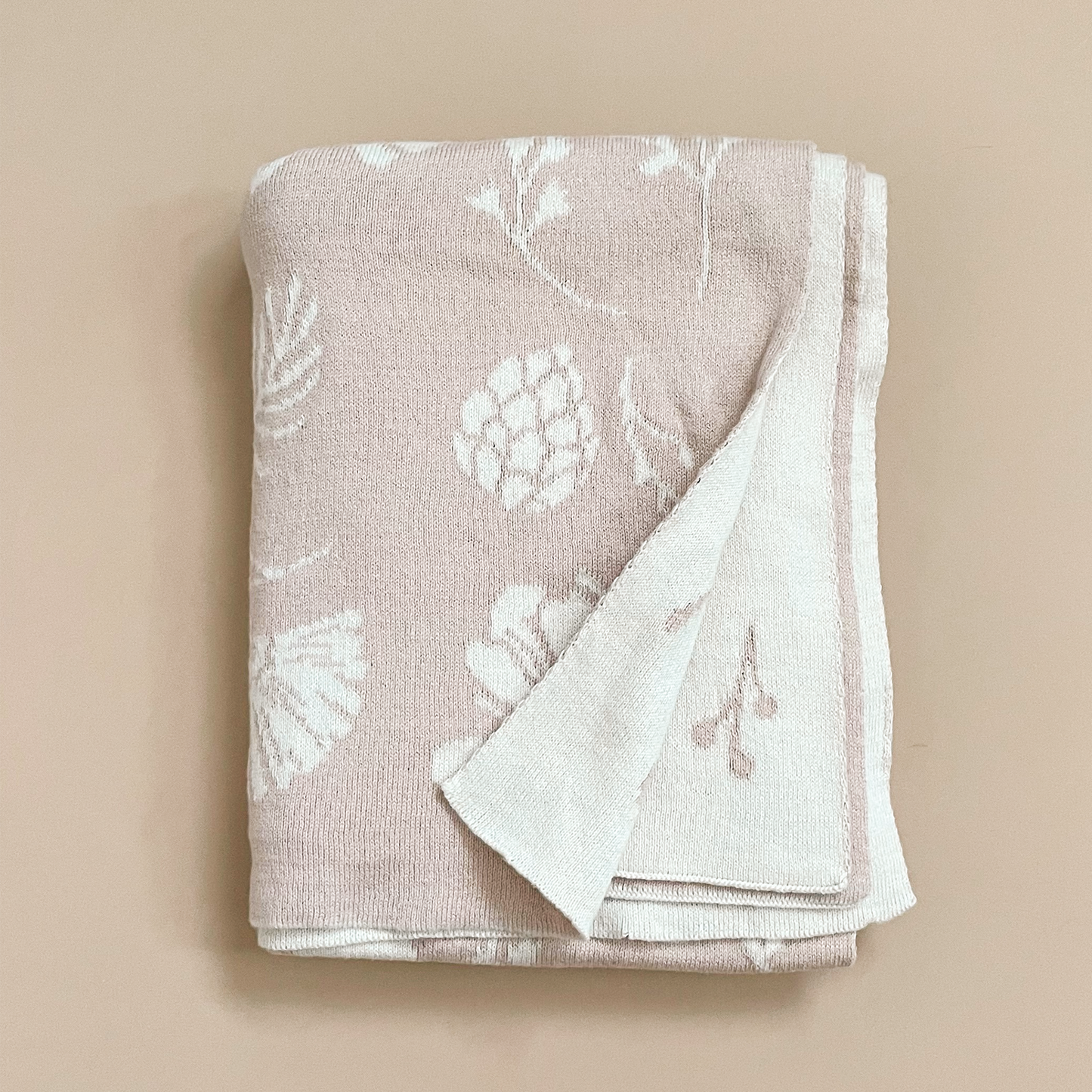 Floral Blanket Organic Cotton Baby Decor Gift Spring Summer