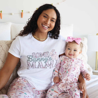 Hoppy Spring Ruffle Zipper Footie | Pink