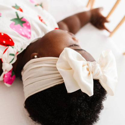 Baby Bling® Satin FAB® soft nylon headband with satin bow